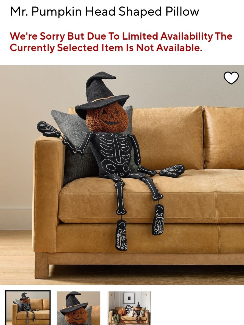 Pottery Barn Mr. Pumpkin Head